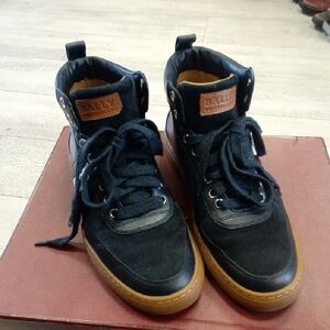 Bally Men's Black High-Top Sneakers